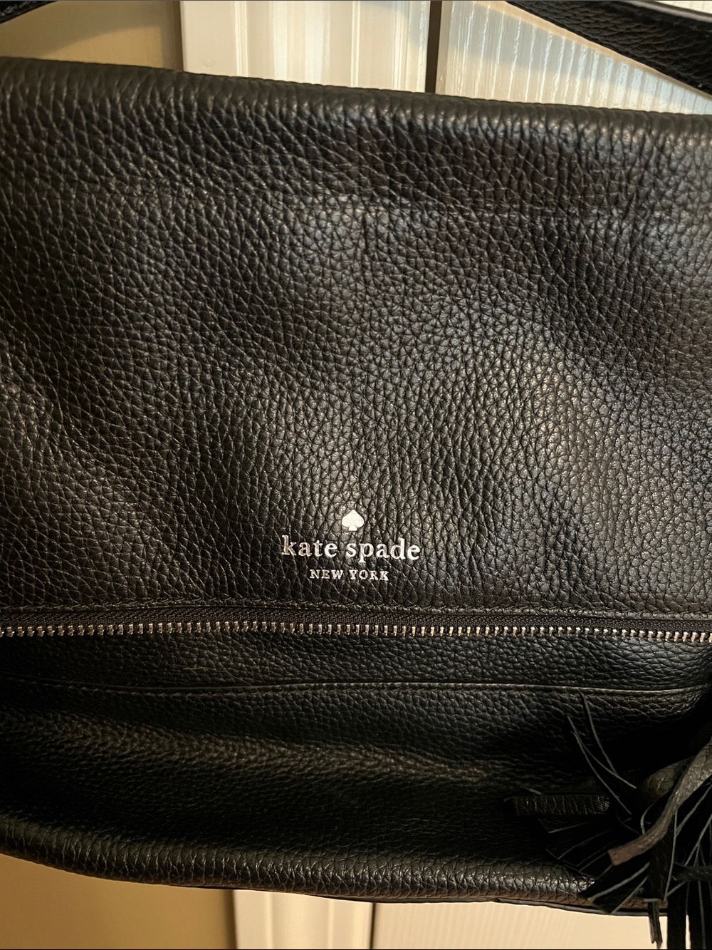 kate spade black pebbled leather shoulder crossbody - Picture 2 of 4